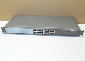 Belkin F5D5141-16 16-Port Rackmount Gigabit Switch + Ears - Picture 1 of 6