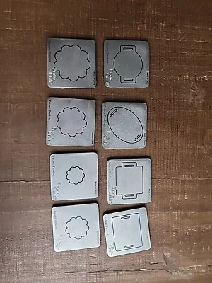 Cuttlebug Provo Craft Flowers and Tag/Label  8 Die Dies - Image 1 of 4