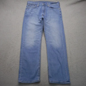 Levis Jeans Mens 35x30 Blue 505 Regular Straight Stretch Denim Tag 36x30 - Picture 1 of 14