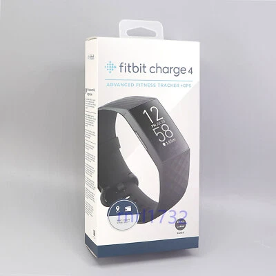 Fitbit Charge 4 FitnessTracker GPS Heart Rate Monitor Small & Large -Black - Bild 1 von 4