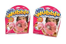 Lot of 2 Tiny Wubble Bubble Ball No Pump Needed Pink