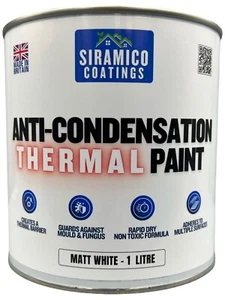 Thermische Barriere Anti-Kondensationsfarbe | 1 Liter | Mattweiß - Bild 1 von 2