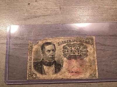 1874 Ten Cent Fractional Postal Issued US Currency 1266  112223 18q - Image 1 of 4