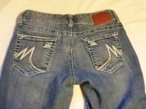 Women's Preowned Maurices 5/6 SHORT Original Blue Jeans Flare Leg - Denim - Picture 1 of 11