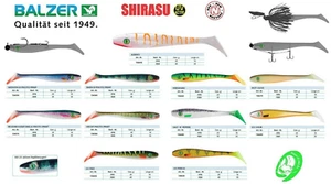 Balzer Shirasu Pike Collector Shad 16 / 20 cm Hecht Angeln Köder Gummifisch