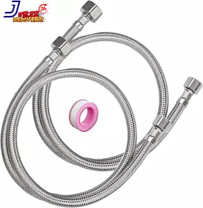32" Faucet Supply Line 3/8" Comp X 1/2" FIP Kitchen Faucet Hose Connector NEW - Picture 1 of 12