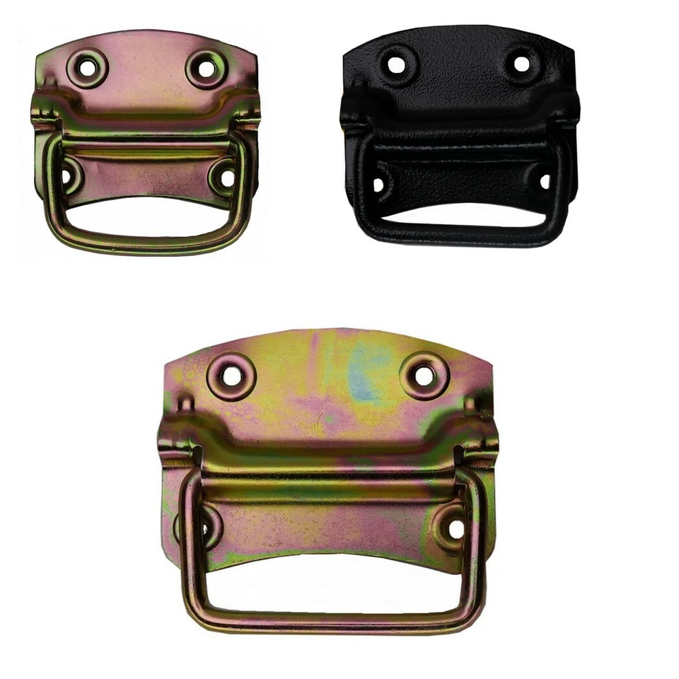 Klappgriff Kistengriff 90/115 mm verzinkt/schwarz Möbelgriff Griff - Bild 1 von 1