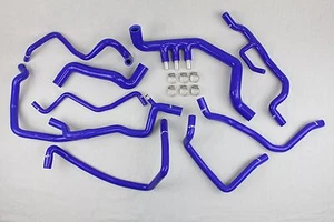 Kit 9 durites EAU silicone Megane 2 II RS 225 230 R26 R26R Renault Sport Bleu - Imagen 1 de 1