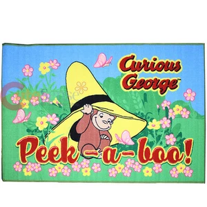Curious George Carpet Accent Mat Area Rug 39"x58" - Peek a Boo - Imagen 1 de 2