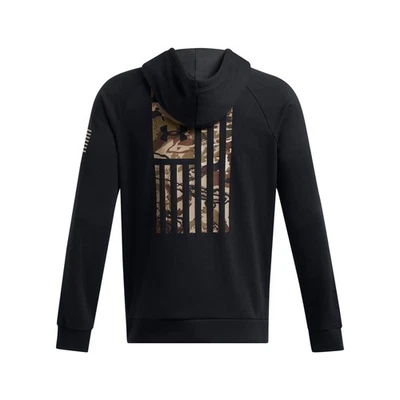 Under Armour 1386756 Men's UA Freedom Flag Graphic Logo Long Sleeve Hoodie - Image 1 of 3