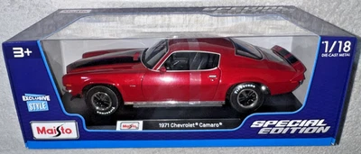 MAISTO CHEVROLET CAMARO ESCALA 1:18 EDICIÓN ESPECIAL ESTILO EXCLUSIVO NUEVO Foto 1 de 4