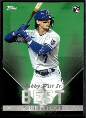 2022 Topps x Wander Franco Green Bobby Witt Jr. #42/99 Kansas City Royals #8 - Image 1 of 2