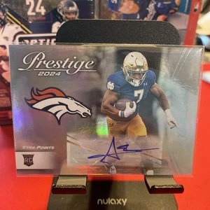 2024 Panini Prestige Audric Estime RC Auto Denver Broncos Rookie Holo - Picture 1 of 2