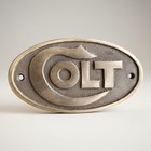 Colt 1855 Solid Brass Plaque