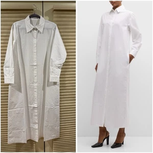 Neu ohne Etikett. The Row Izumi Langarm Maxi Shirtkleid, Gr. S - Bild 1 von 11