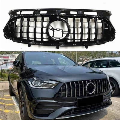 Rejilla delantera negra para Mercedes-Benz H247 GLA-Class 20-23 Deluxe cromada GT 1 PIEZA Foto 1 de 4