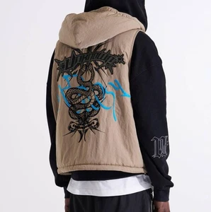 UNKNOWN LONDON Military Wax Vest Hooded Best S - Picture 1 of 10