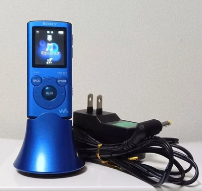 Sony Walkman NW-E052K Serie E Reproductor MP3 Azul con Base de Altavoces Buen... - Imagen 1 de 4