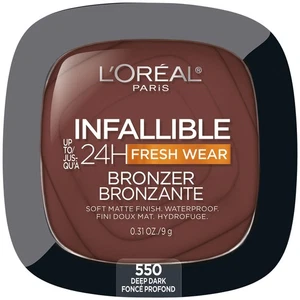 Bronceador mate suave infalible L'Oreal Paris, 550 oscuro profundo - Imagen 1 de 9