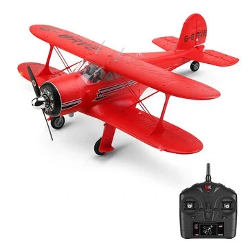 In USA warehouse! RC plane XK A300-Beech D17S Biplane 400mm, 4ch 2.4GH - Image 1 of 4