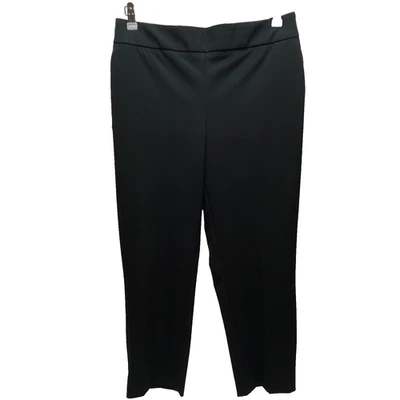 Pantalones al tobillo Hilary Radley para mujer grandes negros medio ajustados pantalones planos nuevos con etiquetas Foto 1 de 4