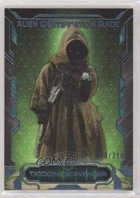 2016 Star Wars Masterwork Alien Identification Guide Rainbow Foil /299 Jawa 0e3 - Image 1 of 3