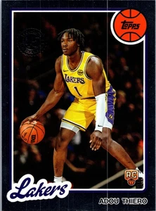 2025-26 Topps Adou Thiero 1980-81 RC Rookie #80BK-79 Lakers Silver Foil - Picture 1 of 2