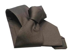 Krawatte Hellbraun Seide Armor Netzwerk Seide Made IN Italy Schlips Neu Brown - Picture 1 of 2