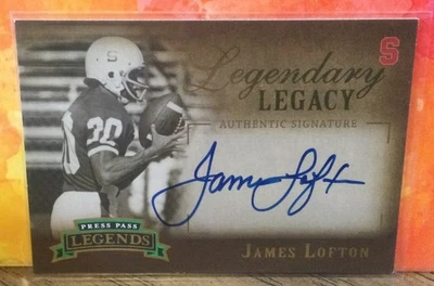 Press Pass Legends Legendary Legacy 2007 #LL-JL James Lofton automático 097/150 # como nuevo Foto 1 de 2