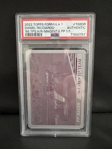 1 OF 1 MAGENTA PRINTING PLATE - 2022 TOPPS FORMULA 1 - Daniel Ricciardo - #T68DR - Bild 1 von 2