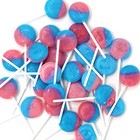 Cotton Candy Lollipop suckers Individually Wrapped (30 Pack) Blue,Pink