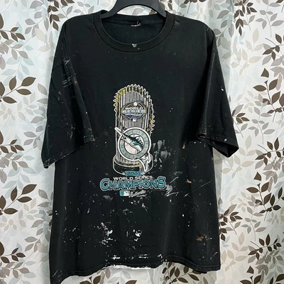 Camiseta de colección de campeones de la Serie Mundial de los Florida Marlins 2003 para hombre talla XL Foto 1 de 4