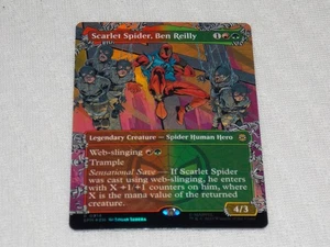 MTG  Borderless FOIL Scarlet Spider, Ben Reilly x1 Rare Spider-Man NM Low S&H - Picture 1 of 1