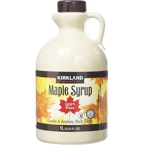 4 x Canadian Maple Syrup Kirkland 100% Pure Grade A - 1 Litre - Amber - Picture 1 of 1