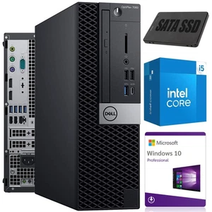DELL 7060 SFF i5-8500 8 GB SSD 256 GB W10 PRO DESKTOP-COMPUTER KLASSE A - Bild 1 von 11