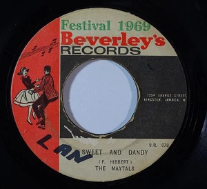 Reggae 45 MAYTALS Sweet & Dandy/Oh Yea on Beverley's - Picture 1 of 1