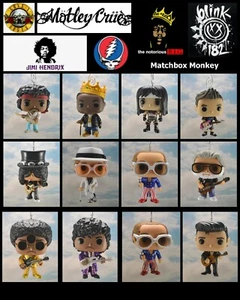 Rock & Roll Figur Weihnachtsschmuck Cash Elton Prinz Hendrix Slash Blink 182 - Bild 1 von 224