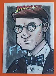 2008 sketch card PROFESSOR JONES last crusade TOM HODGES topps heritage INDIANA - Picture 1 of 6