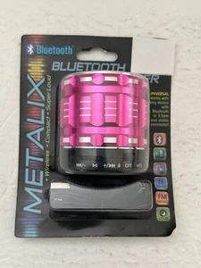 Metalix Wireless Compact Super Loud Pink Bluetooth Speaker - Picture 1 of 7