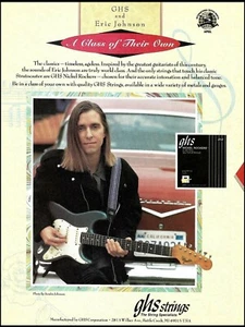 Eric Johnson 1993 GHS Nickel Rockers Saiten auf Fender Stratocaster Gitarre Werbung - Bild 1 von 3