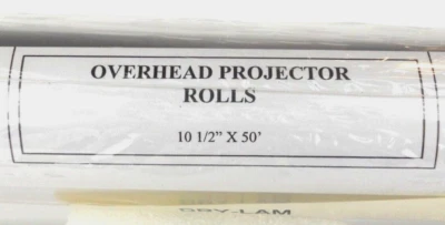 Transparency Write-On Film For Overhead Projectors 10 1/2" Wide x 50' Long TF808 - Image 1 of 4