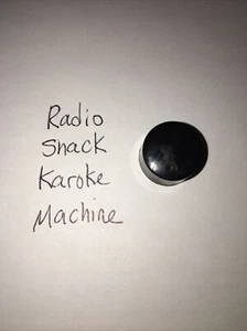 radio shack karaoke Machine Black knob Part - Picture 1 of 6