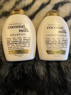 OGX Shampoo & Conditioner Set Coconut Milk Protein Hair Repair Styling - Image 1 of 2