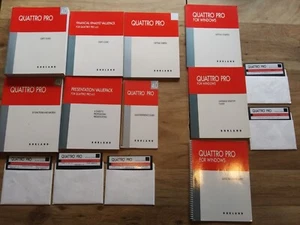 Software-Quattro Pro 4.0 Software for DOS 3.5" Floppy Disks and Ref. Guides - Picture 1 of 1