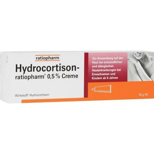 HYDROCORTISON ratiopharm 0,5% Creme mit Kortison 30 g PZN 9703312 - Bild 1 von 1