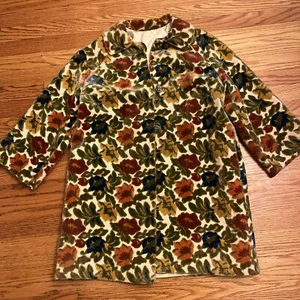 VTG Estate 60’s Handmade Chenille Carved Tapestry Coat Midcentury. Sleeves - Picture 1 of 19