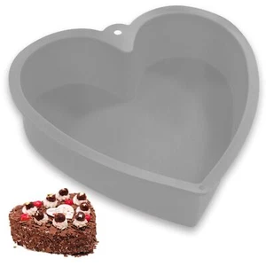 9Inch Silicone Heart Cake Mold Baking Pan,Large Deep Heart Cake Pan Nonstick ... - Picture 1 of 6