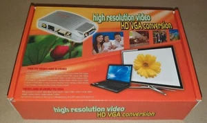 HD AV Composite S-video VGA auf PC VGA LCD Converter Konverter Switch Adapter - Bild 1 von 2