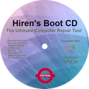 Hirens Windows Passwort zurücksetzen Boot Utility DVD PC/Laptop XP Vista 7 8 8.1 10 11 - Bild 1 von 1