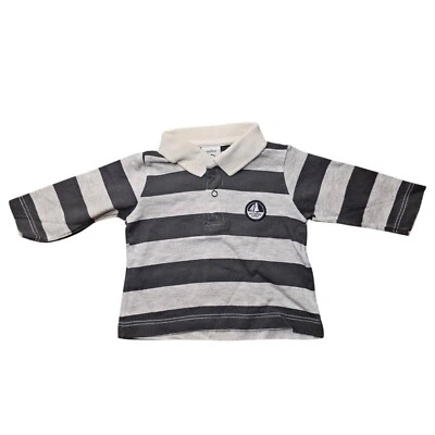 Petit Bateau Camiseta Polo De Manga Larga Para Bebé Talla 3M 56 62 - Imagen 1 de 3